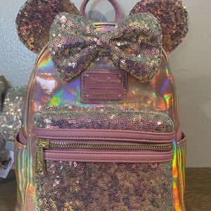 NWT Loungefly Disney 50th Anniversary Iridescent Backpack